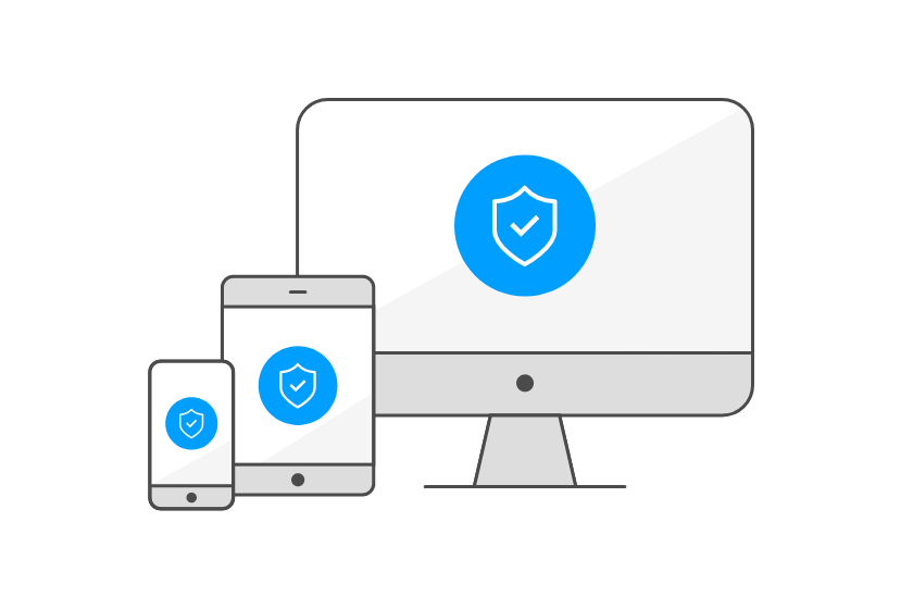 3台まで組み合わせ自由 Windows、Mac、Android、iOSのそれぞれに対応した専用ソフトウェアをご用意しています。1ライセンスにつき最大3端末まで自由に組み合わせてご利用いただけます。